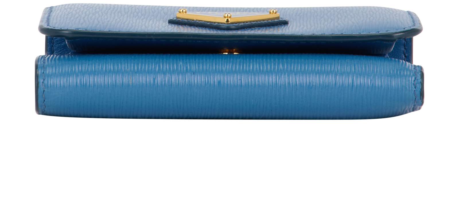 Prada Compact Wallet, &pound;150, Accessories, Blue, Leather, Top view